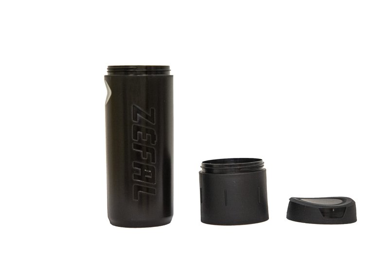 Zefal Z-Box L Tool Storage Box – 0.8L Waterproof Bicycle Tool Capsule for Bottle Cages | Screw Cap Seal, Impact-Resistant Polypropylene Case, Compact Lightweight Design