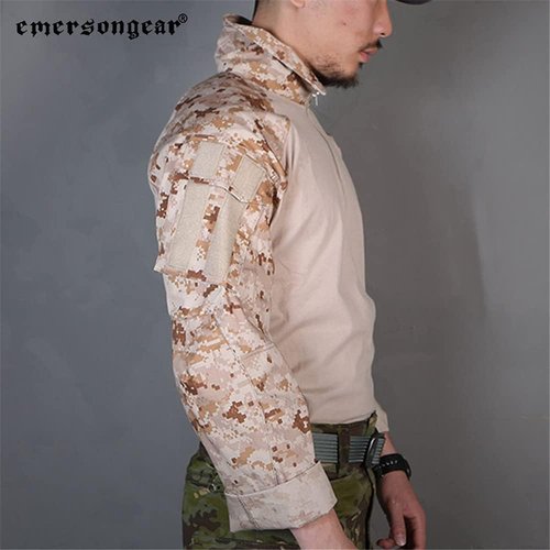 EMERSONGEAR Men's Tactical Shirt - Gen3 Quick-Dry Long Sleeve BDU for Airsoft & Combat | Army Green