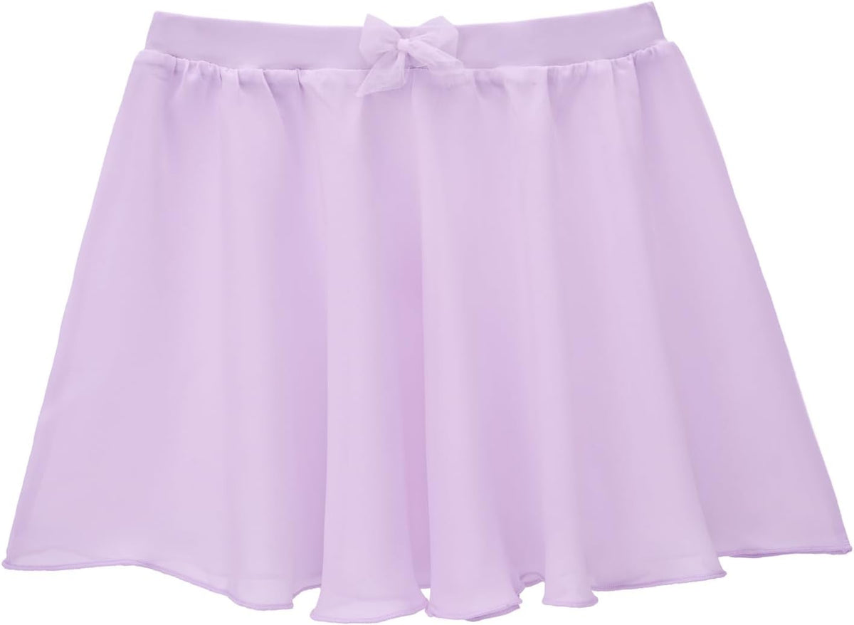 Stelle Girls Ballet Skirt - Chiffon Dance Skirt with Mesh Bowknot | Elastic Waist, Comfortable Fit
