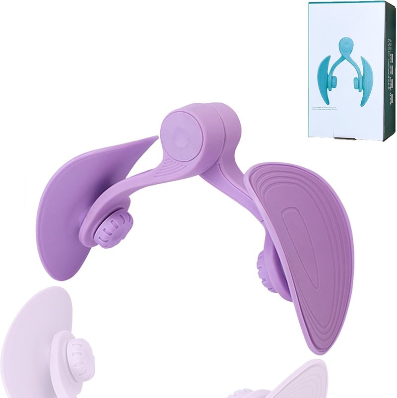 Thigh Master Pelvic Floor Exercise Devices and Inner Thigh Trainer for Women - Kegel Exercise Equipment for Home Use (Violet)