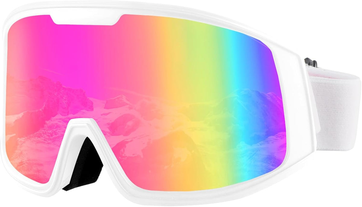 Ukoly Ski & Snowboard Goggles - HD Anti-Fog Lens, OTG Design, UV400 Protection | Men & Women