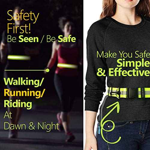 Reflective Sash for Walking at Night - Replaces Reflective Vest Safety Vests Reflective Running Vest - Reflective Running Gear Reflective Belt Night Walking Running Reflective Gear for Walking Biking
