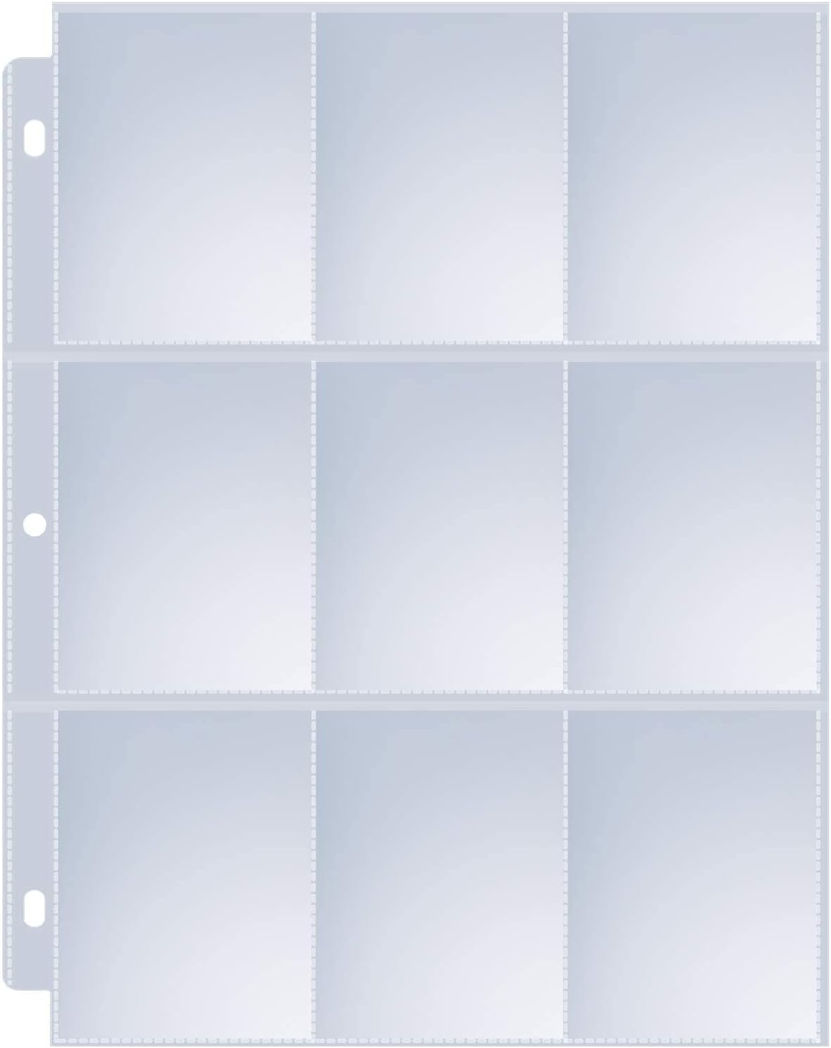 Sooez 200 Pack 9 Pocket Page Protectors - Durable Trading Card Sleeves for 3 Ring Binders | Ideal for Sports & Collectible Games