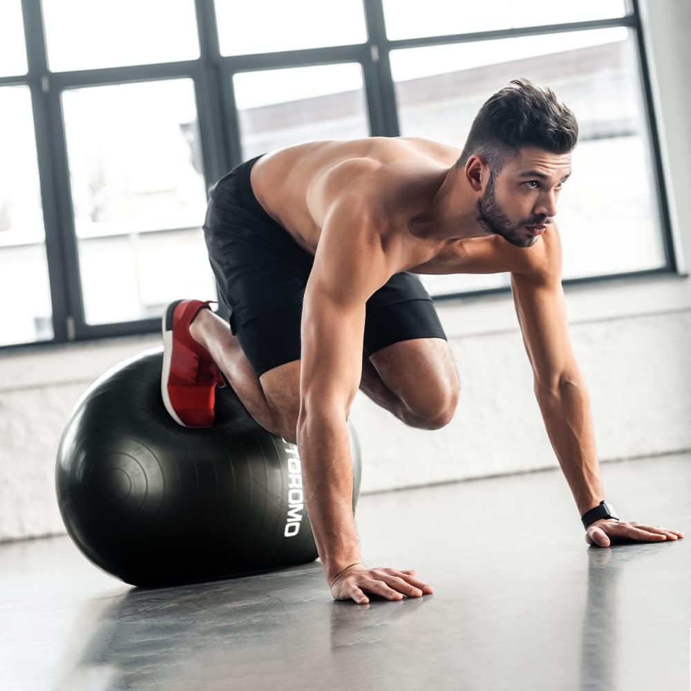 Skiennix Anti-Burst Pregnancy Exercise Ball - Eco-Friendly Stability Ball for Yoga & Labor Support | Includes Pump (45cm-95cm)
