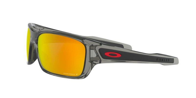 Oakley Sunglasses for Men - OO9263 Turbine Rectangular Polarized Sunglasses PRIZM Lenses - Grey Ink/PRIZM Ruby Polarized - Size 63