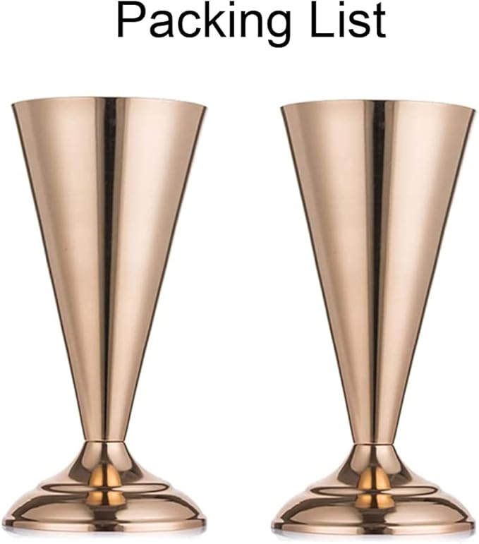 Gold Vase Centerpiece Table Decorations - 2 Pcs Metal Tabletop Flower Stand, Wedding Decorations for Reception, 9.8in Trumpet Tall Flower Vase for Birthday, Weddings, Anniversary Ceremony, Home Decor
