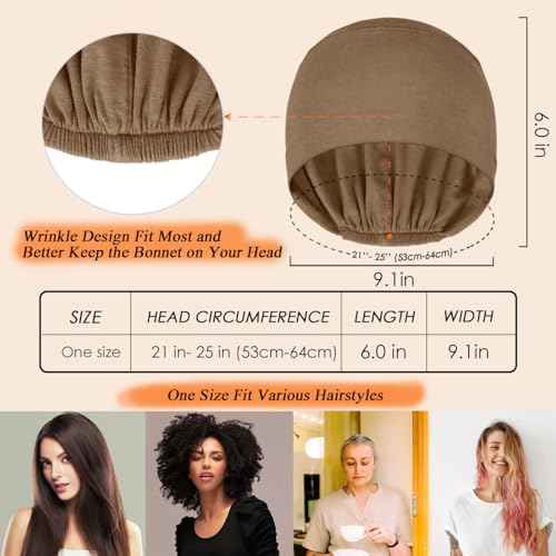 2 Pcs Soft Chemo Headwear for Women, Lightweight Hair Cap for Sleep Chemo Caps Sleeping Cap for Hair Loss