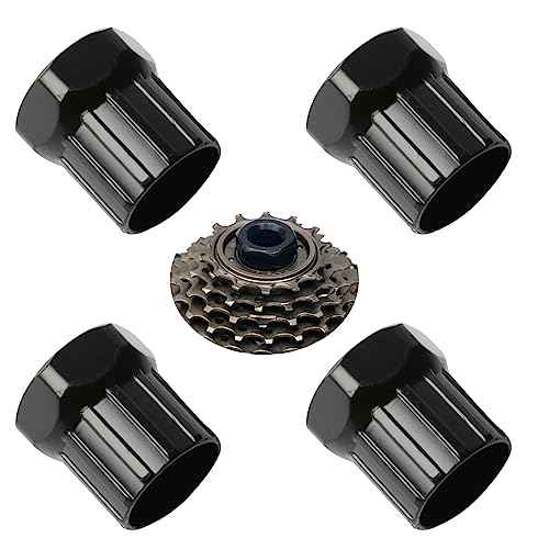 4 Pieces Bike Cassette Lockring Tool Mountain Bike Freewheel Remover Tool Bike Cassette Lockring Tool Bicycle Shop Tools for Repairing Bikes