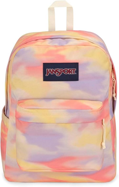 JanSport SuperBreak Plus Backpack - Spacious Daypack with Padded 15-Inch Laptop Sleeve | Blurred Wash Color