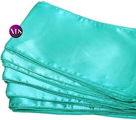 VDS Satin Chair Sashes Chair Cover Back Tie Sateen Bows Ribbon for Wedding Birthday Graduation Engagement Ceremony Event Party Banquet Venue Hotel All Dining Chair Decoration (250PC) (Sea Green)