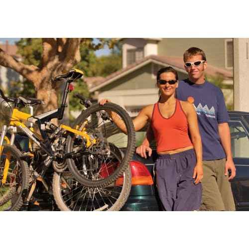 Allen Sports Deluxe 2-Bike Trunk Mount Rack, Model 102DB, Black/ Silver, 23 x 15 x 4 inches