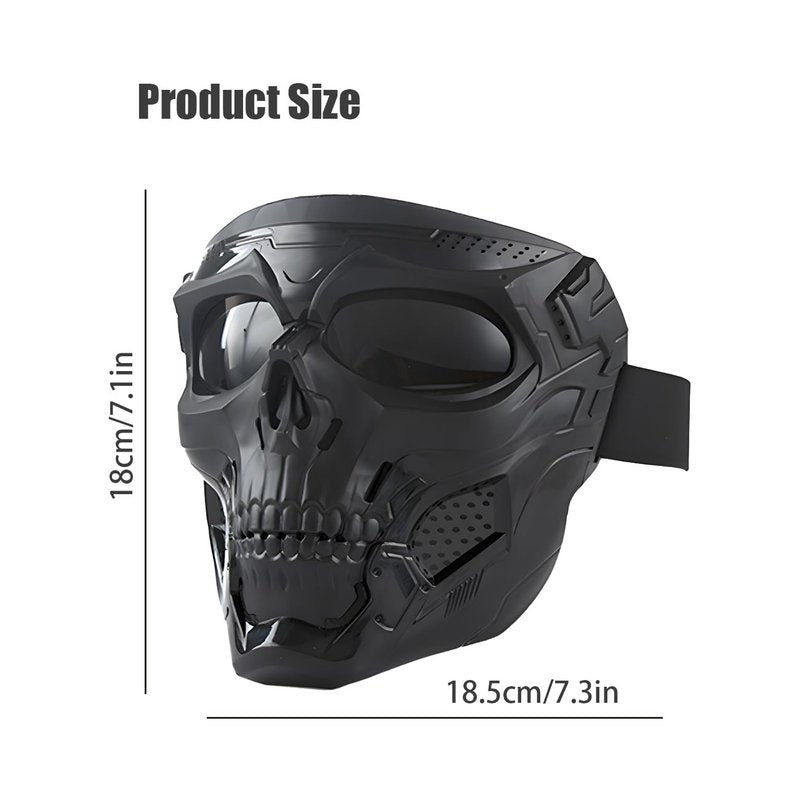Motorcycle Helmet Riding Goggles Glasses Anti Fog Face Mask Dirt Bike ATV Motocross Eyewear (Black, Black Lens)