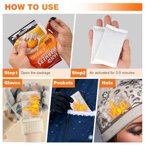 Hand Warmers - Instant Heat, Up to 8 Hours£¨1pcs£© of Cozy Warmth, 20 - Pack for All Your Cold Days£¬20 Count (10 Pack with 2 Warmers per/Pack)