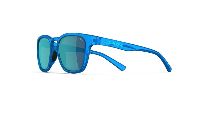 Tifosi Optics Smirk Sunglasses (Electric Blue, Sky Blue Mirror with AR)