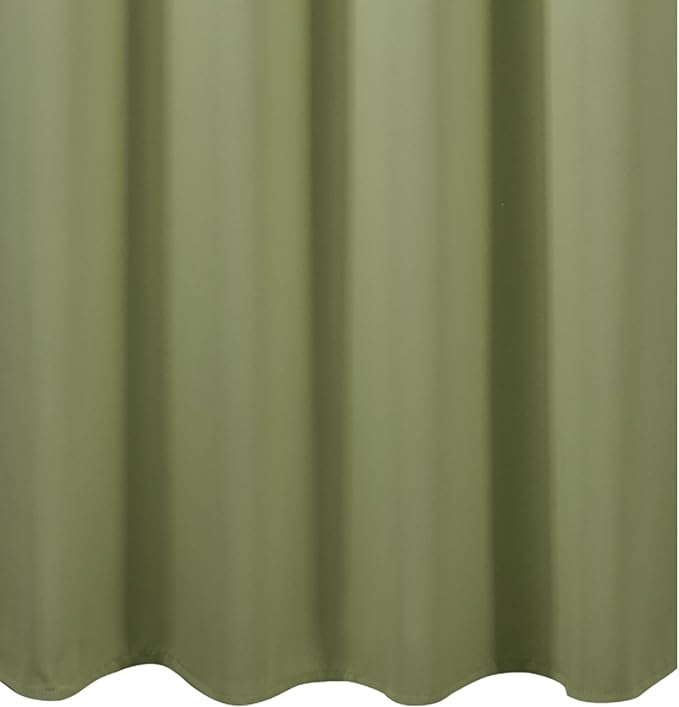 LEMOMO Blackout Curtains 66 x 54 Inch Long Sage Green Curtains Set of 2 Panels