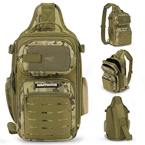 KastKing BlowBak Tactical Sling Tackle Bag-Lightweight Fishing Backpack Storge Fishing Gear and Equipment,Gift for Men