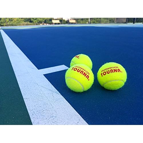 Tourna Pressureless Tennis Ball 60 Count (Pack of 1),Yellow
