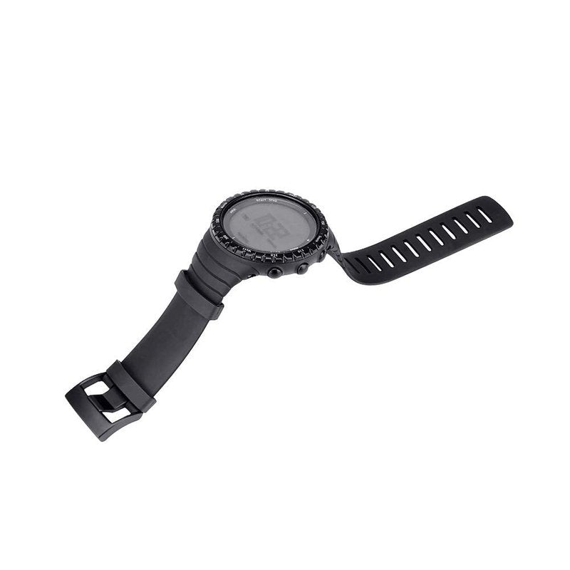 SENCATO Watch Bands Compatible with Suunto Core, Classic Soft Rubber Replacement Wrist Strap for Suunto Core Smart Watch（A/B Style Available Select） Black