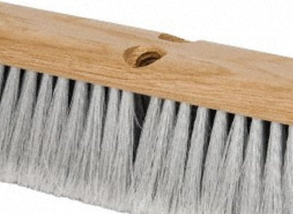PRO SOURCE Fine-Sweep Push Broom Head with Threaded Wood Block: 24 inch Wide