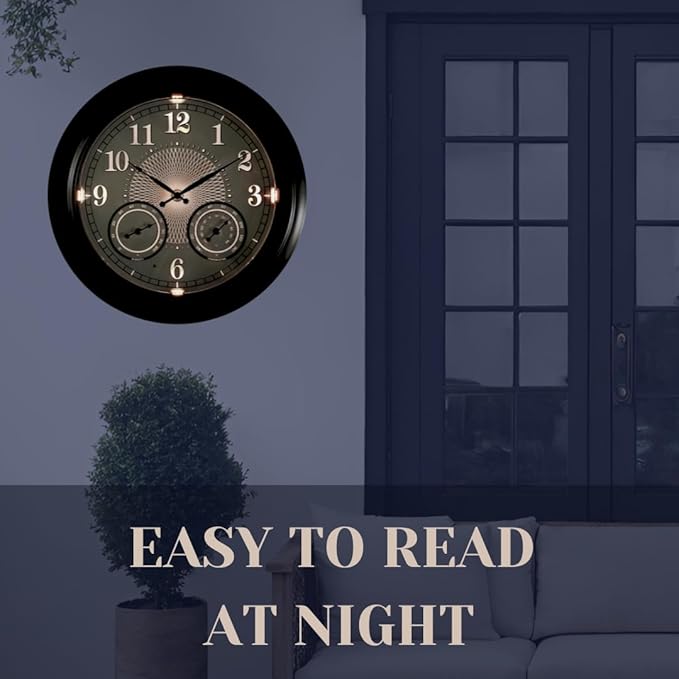 Illuminated Large Outdoor Clock
