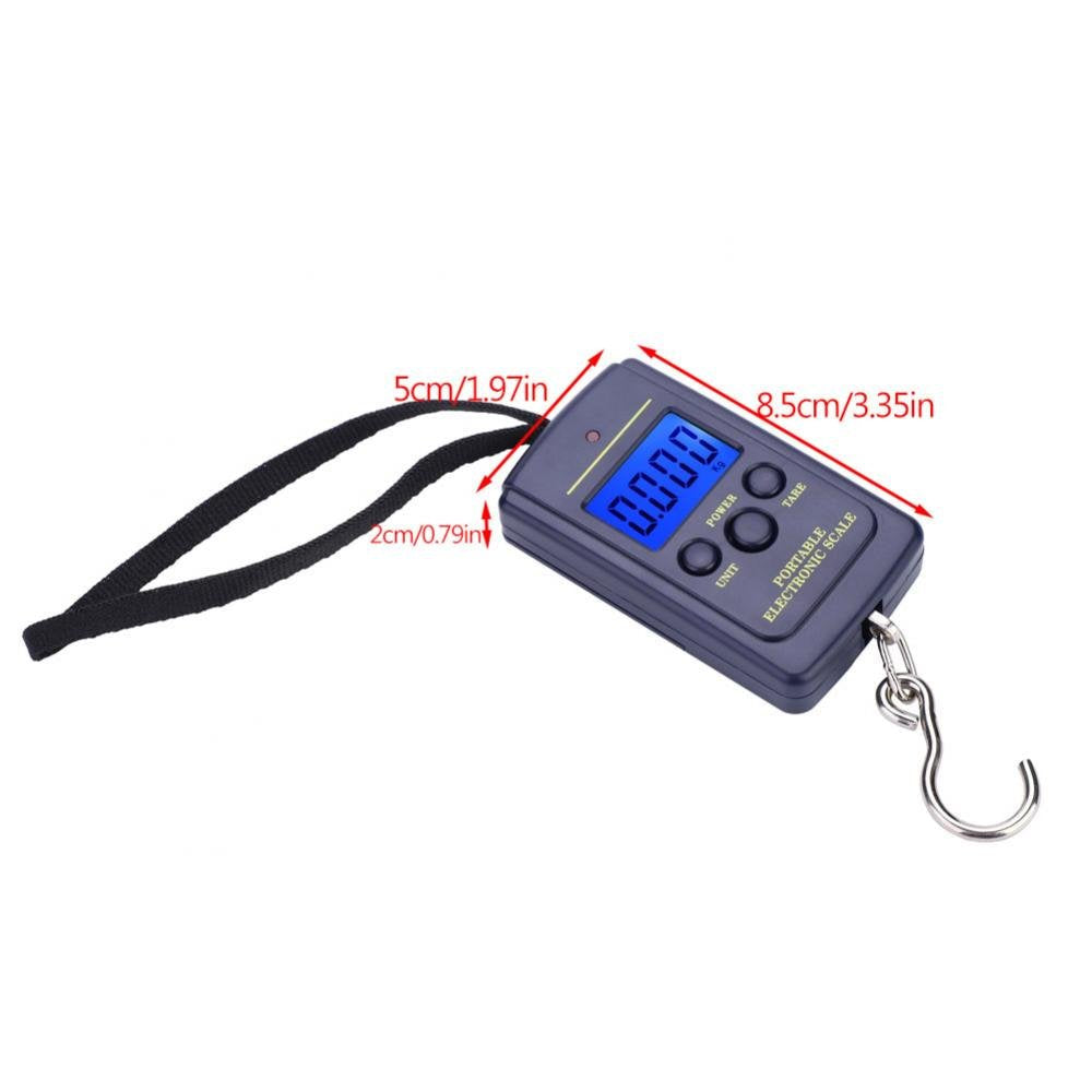 Skiennix Digital Fish Scale - Portable 40kg Hanging Weight Scale with LCD Display for Fishing