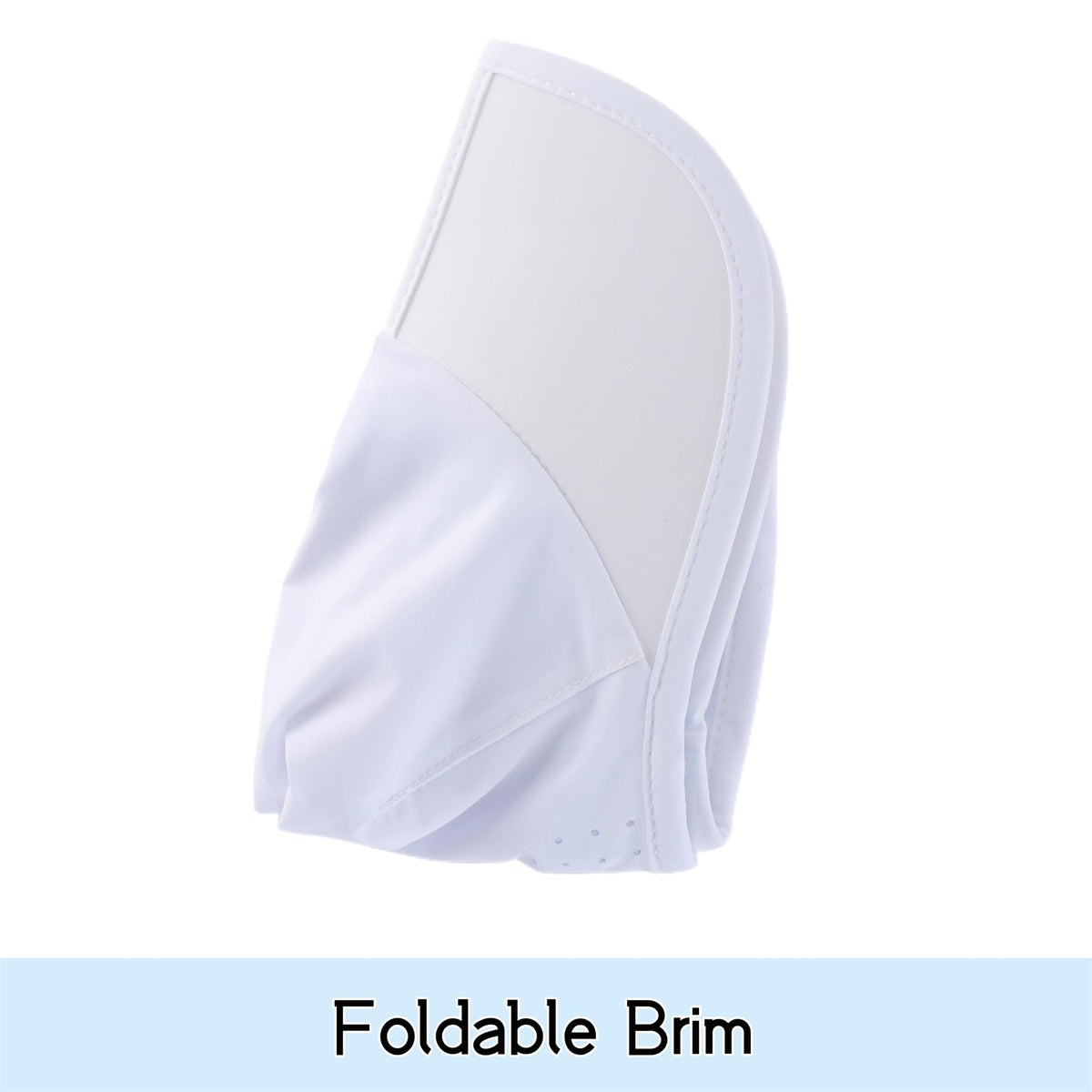 Connectyle Reflective Folding Outdoor Sport Hat for Men Women Breathable Quick Dry Run Hat Lightweight UPF 50+ Sun Cap White