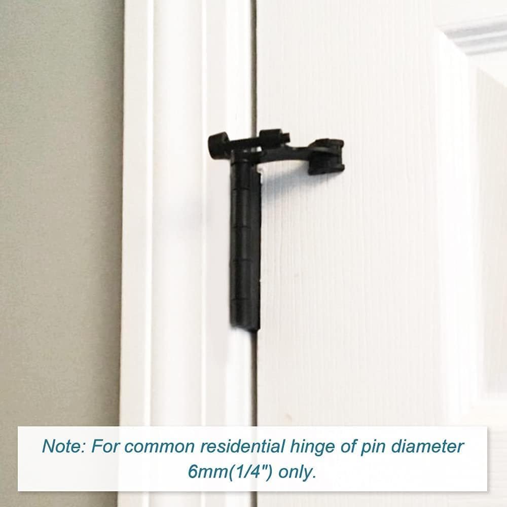 8 Pack Hinge Pin Oil Rubbed Bronze Door Stopper, Adjustable Heavy Duty Hinge Pin Door Stop with Oil Rubbed Bronze Rubber Bumper Tips