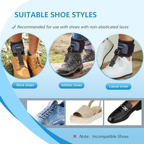 AFO Foot Drop Brace for Walking, Drop Foot Brace for Walking with Shoes, Adjustable Foot Brace for Drop Foot Support, Soft Drop Foot Braces, Fits Left or Right Foot, Women & Men(S/M)