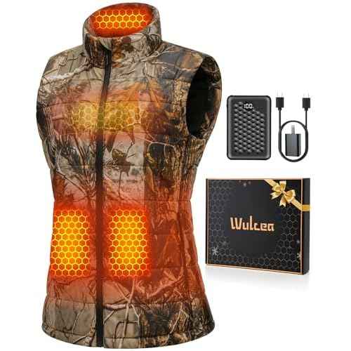 Wulcea Graphene Heated Vest For Women 7.4V Fast Charge Large Capacity Battery