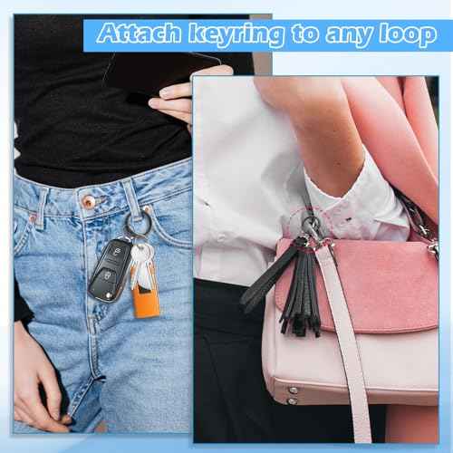 10pcs 1 Inch Trigger Spring O Rings, Round Carabiner Clips Snap Metal Spring O Rings Clip Keychain, Purse Shoulder Bag Chain Ring Clip Replacement for Keyrings Buckle, Bags,Purses