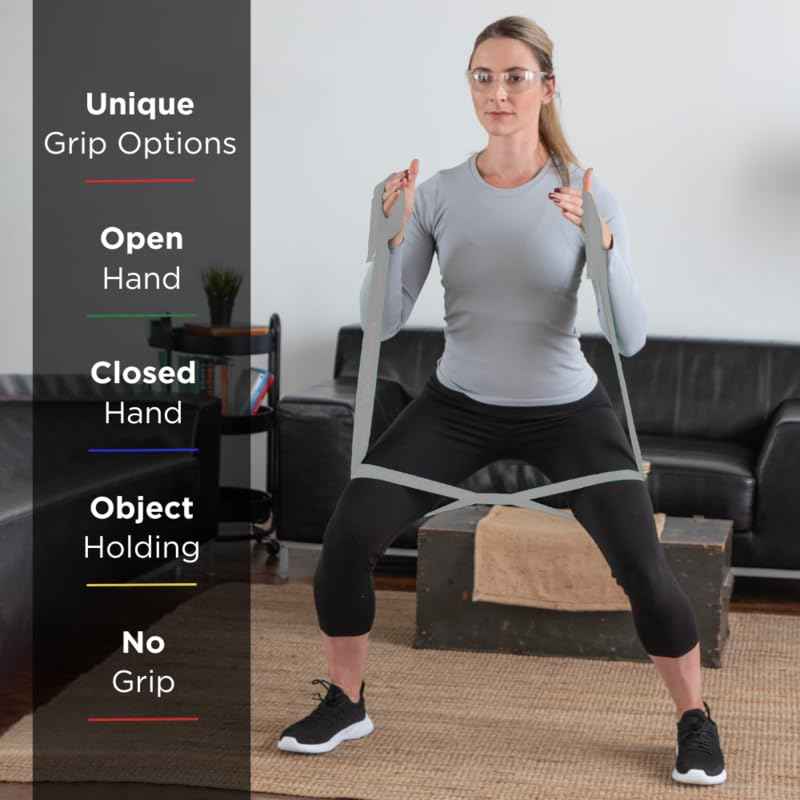 THERABAND CLX Super Heavy Resistance Band with Loops - 5ft Fitness Band for Full Body Workouts & Home Exercise