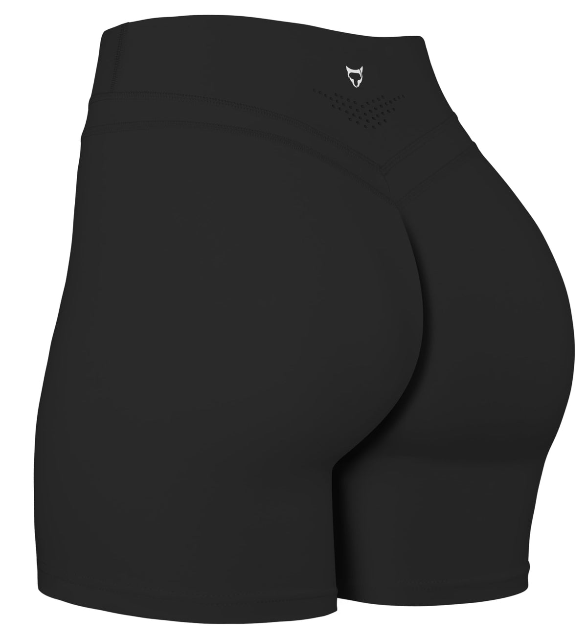 TomTiger Yoga Shorts for Women Tummy Control High Waist Biker Shorts Exercise Workout Butt Lifting Tights Women's Short Pants (Black, S)