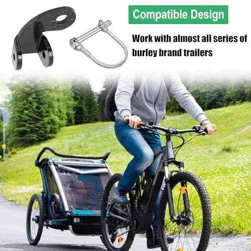 12.2 MM Bike Trailer Hitch, Steel Hitch for Burley Bike Trailer for Kids, Coupler Attachment for Burley Bee Bicycle Trailers and Old Models Work with Disc Brake