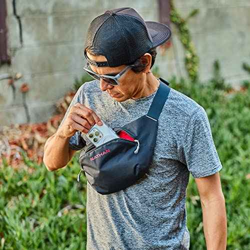 Nathan Limitless 2L Hydration Sling, Two Side Pockets & Small Zipper Stash Pocket for Essential Storage, Breathable & Moisture Wicking¡¦