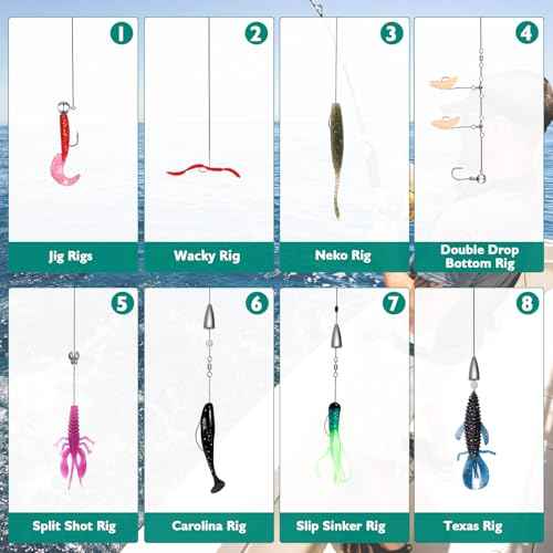 Fishing Lures - 2025 New Tackle Box with Tackle Included, Fishing Kit with VIBs, Frogs, Minnows, Soft Baits, Hooks & Weights Accessories, Freshwater Lure Kit for Bass Walleye Trout