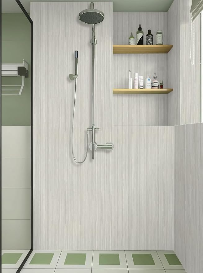 TANONE Beige Grasscloth Peel and Stick Textured Wallpaper 17.7'' x 118''