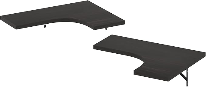 Furinno Rossi Wall Mounted Corner L-Shape Floating Display Shelves