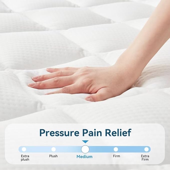 10 inch Twin Size Memory Foam Mattress in a Box – Cooling Gel‑Infused Foam, Pressure‑Relief Comfort, Fiberglass-Free, CertiPUR‑US® Certified