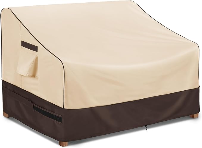 KylinLucky Outdoor Patio Sofa Cover fit 85 x 37 x 35 inch, 84 x 36, 83 x 35 Waterproof Weatherproof Heavy Duty 600D Garden Furniture Cover for Outside Sofa Couch