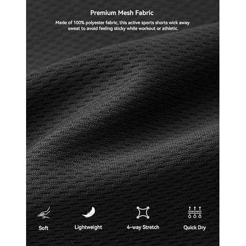 G Gradual Men's Athletic Shorts with Pockets 11" Long Basketball Shorts Lightweight Quick Dry Gym Workout Shorts for Men