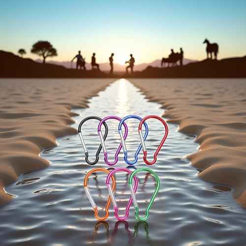 5 Pcs 4" Aluminum Carabiner Clip Big Spring Snap Key Chain Hook for Outdoor Carabeaner Keychain Clip Great for Outdoors Keychains Gear Organization Accessory