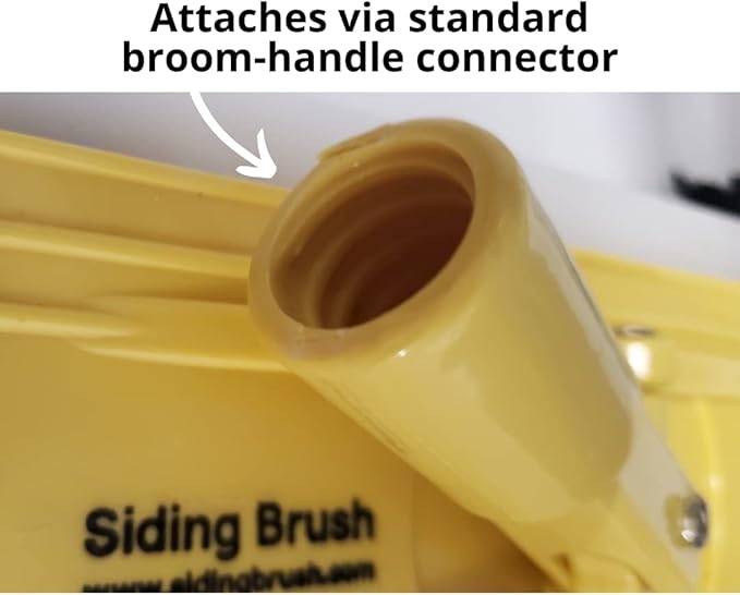 100% Eco-Friendly Vinyl Siding Brush | Nylon Bristle Exterior Cleaning Tool for Stain Removal | Exterior House Cleaner | Fits Standard Extension Pole | Durable and Reusable