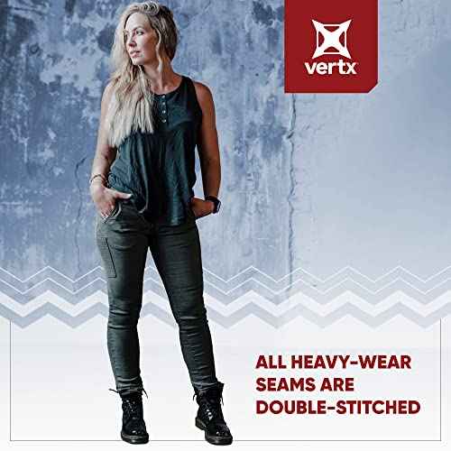 Vertx Kesher Women¡¯s Stretch OPS Tactical Pants with Pockets, Straight-Fit, for Work, Outdoor, Hiking, Denim