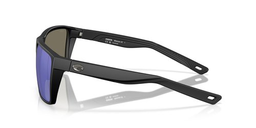 Costa Del Mar Rincon II Sunglasses, Matte Black/Blue Mirrored 580G, 64 mm