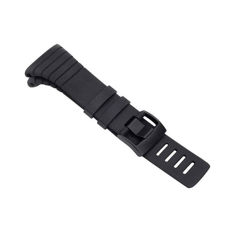 SENCATO Watch Bands Compatible with Suunto Core, Classic Soft Rubber Replacement Wrist Strap for Suunto Core Smart Watch（A/B Style Available Select） Black