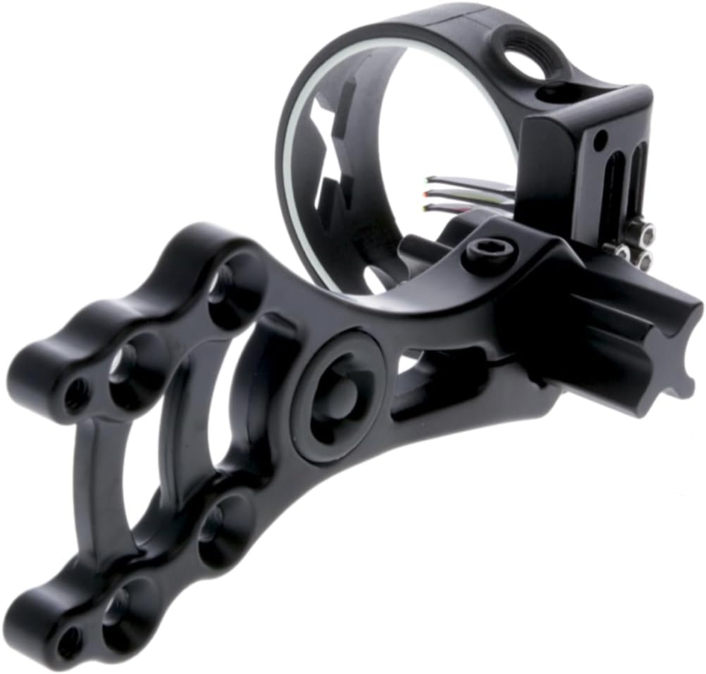 TRUGLO Storm Compact Black Bow Sight - Lightweight & Convertible for Precision Shooting