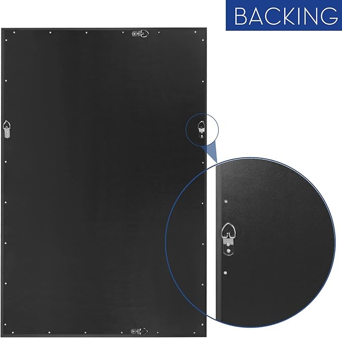 Modern Simple Black Frame 40x24Inch Mirror