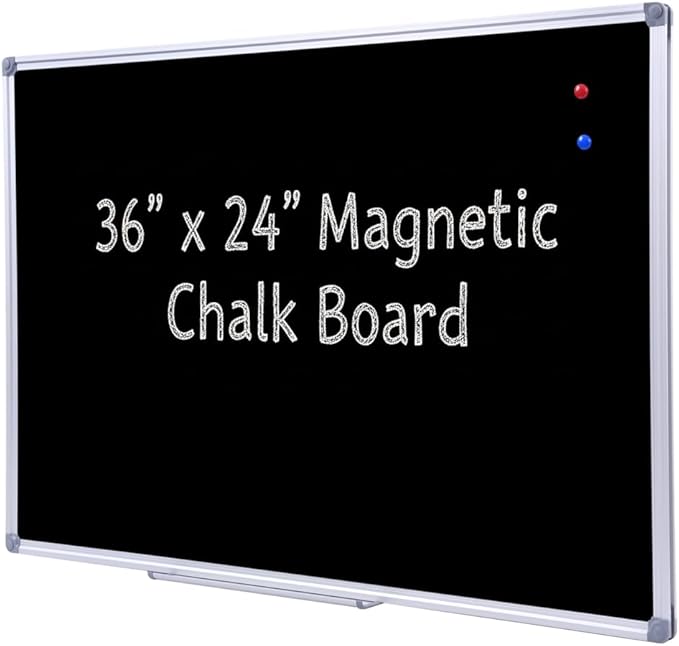 36 x 24 Inch Magnetic Black Chalkboard