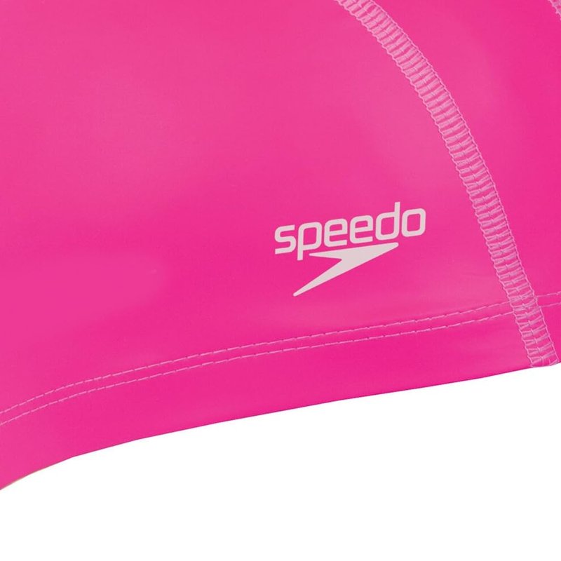 Speedo Unisex-Adult Pace Swimming Cap | Comfort Fit, Pink, One Size