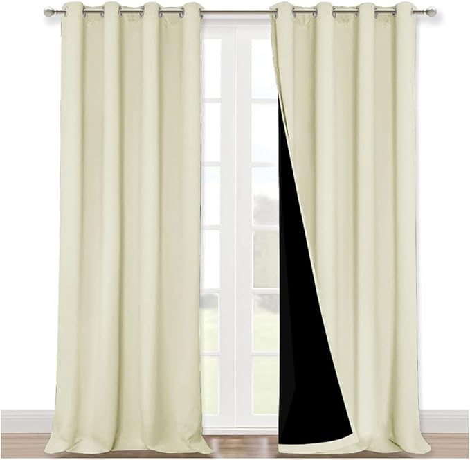 NICETOWN 100% Blackout Blinds, Laundry Room Decor Window Treatment Curtains
